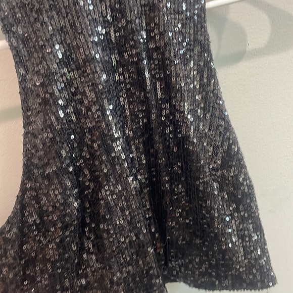 Black sequin top Size S H&M - Picture 2 of 4